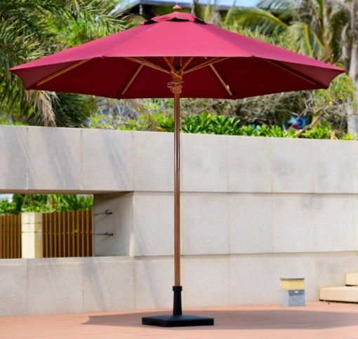 PVC Wooden Pole Umbrella Garden Plus