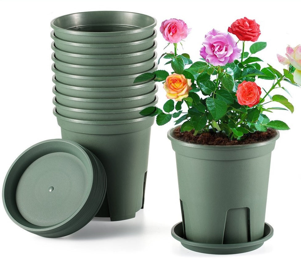 Green Premium Plastic Pot Garden Plus
