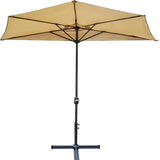 Half Round Outdoor Umbrella Garden Plus
