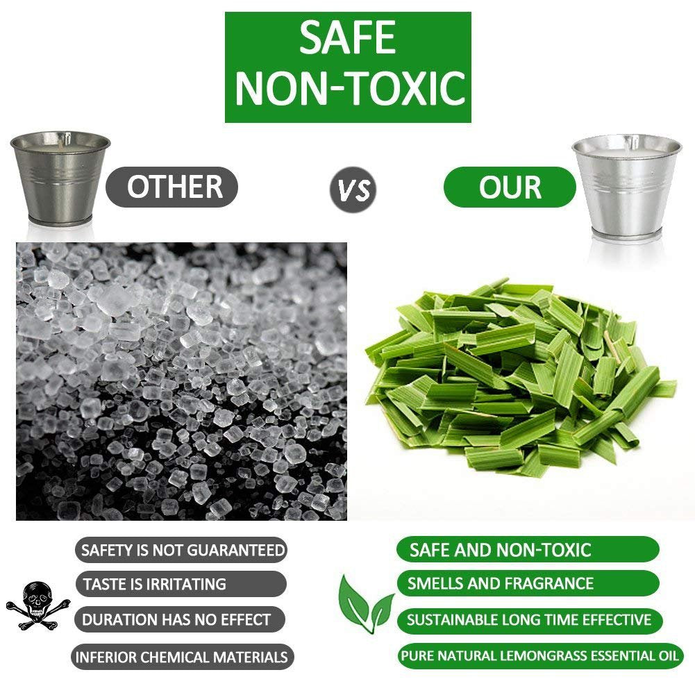 Small Bucket Citronella Candles Garden Plus