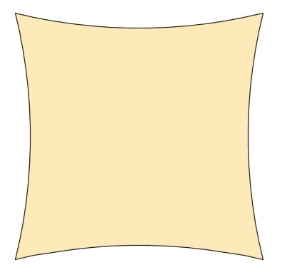 Shade Sail Square Shape Garden Plus