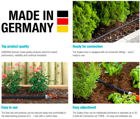 Gardena Soaker Hose 15m Garden Plus