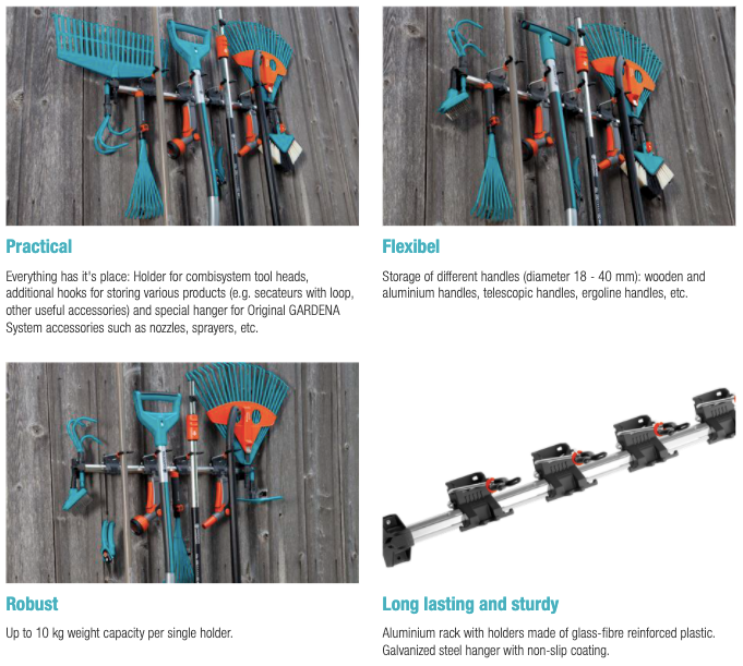 Gardena Tool Rack Garden Plus