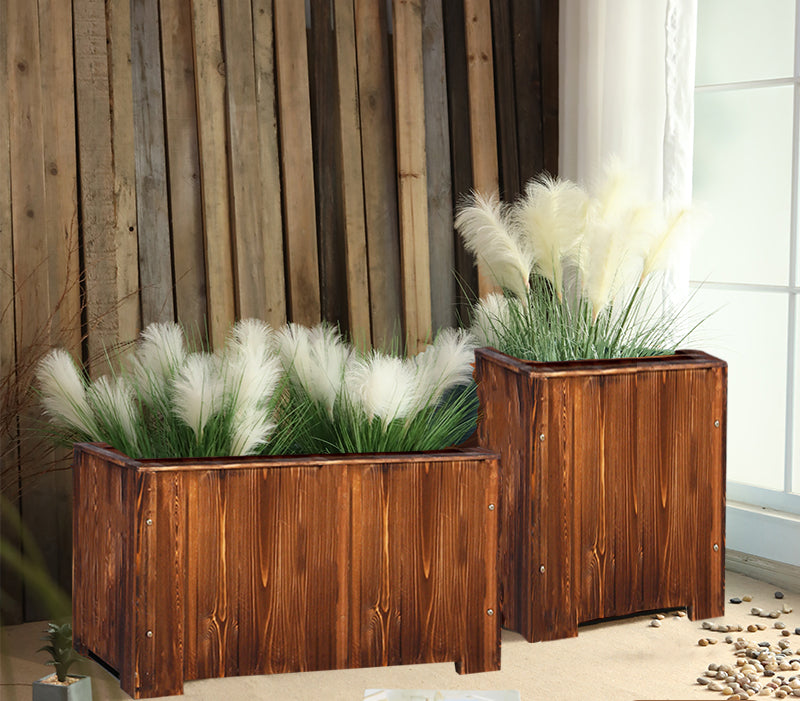 Outdoor Wood Flower Box Garden Plus