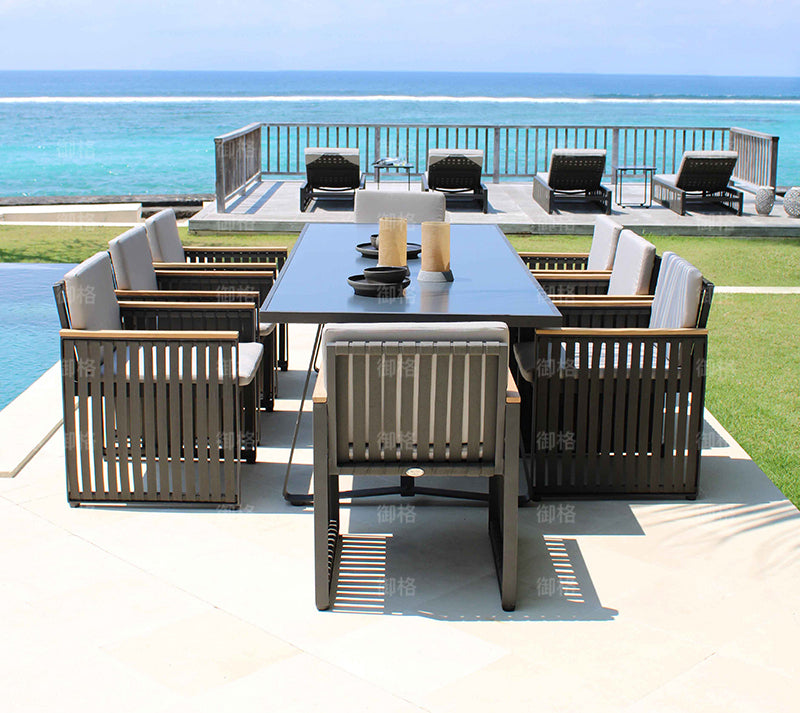 Teak Table and Chair Dining Combination Garden Plus