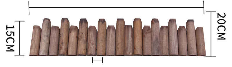 Wooden Pile Fence Garden Plus