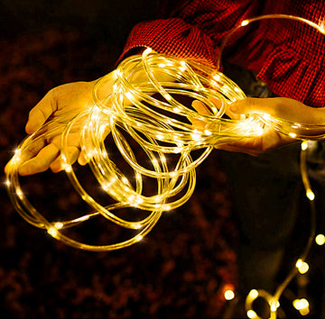 Solar Flashing Light String 