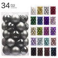 34 Pcs Christmas Decorations Ornaments 4cm Garden Plus