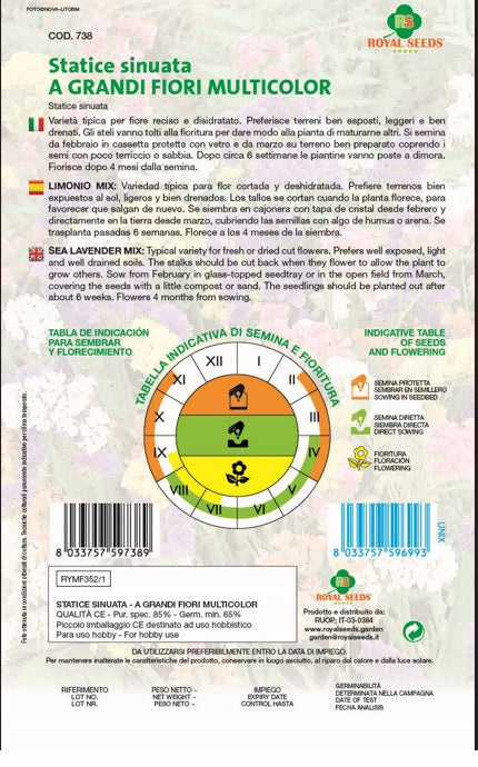 Sea Laverder Mix - Limonio- Royal Seed RYMF352/1 Garden Plus