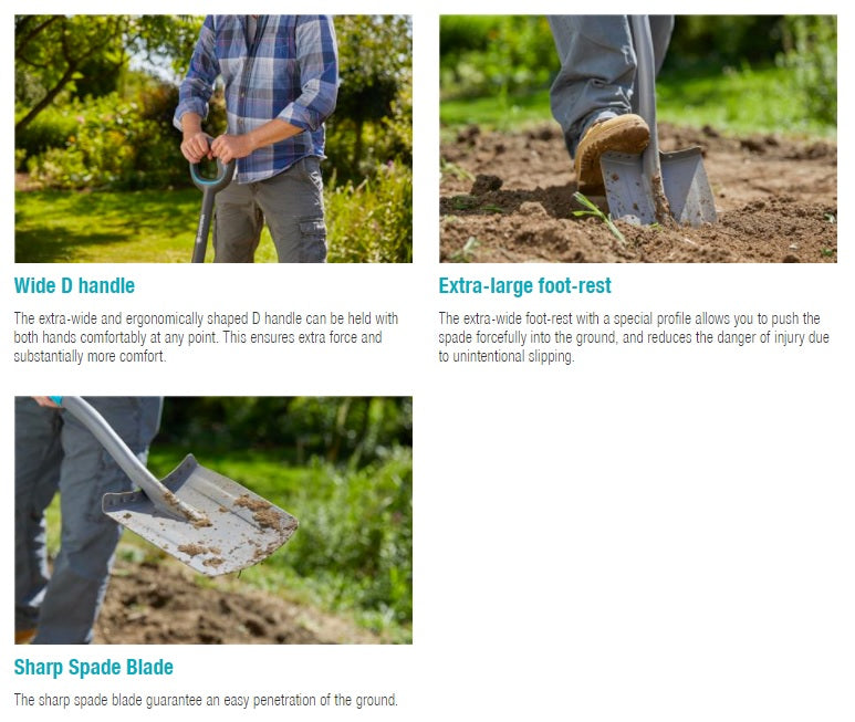 Gardena ErgoLine Spade Garden Plus