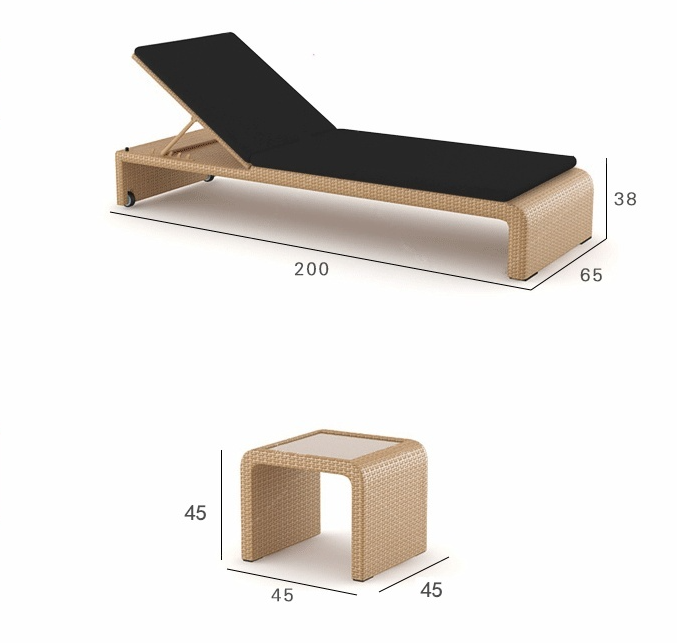 Sun Lounger No.5 Garden Plus