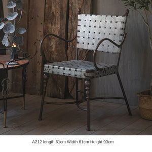 Villa Vintage Garden Iron Armchair Garden Plus