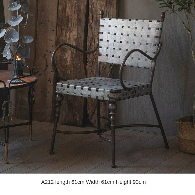 Villa Vintage Garden Iron Armchair Garden Plus