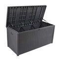 Outdoor wicker resin storage Garden Plus