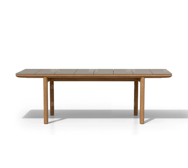 Teak Wood Rattan Chair and Table Garden Plus