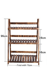 Wooden Flower Display Stand Garden Plus