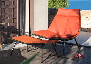 Rattan Woven Recliner Garden Plus