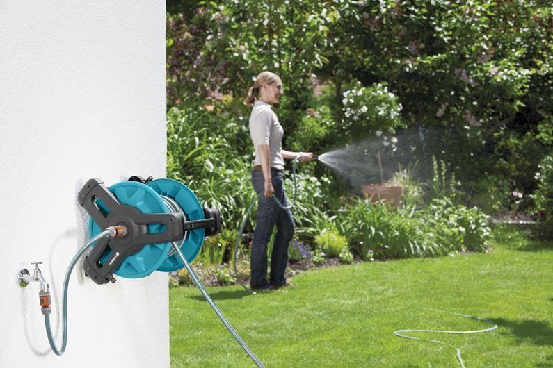 Gardena Wall-Fixed Hose Reel 50 Set - Garden Plus