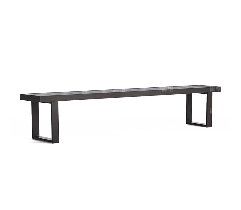 Solid Wood Long Table and Bench Garden Plus