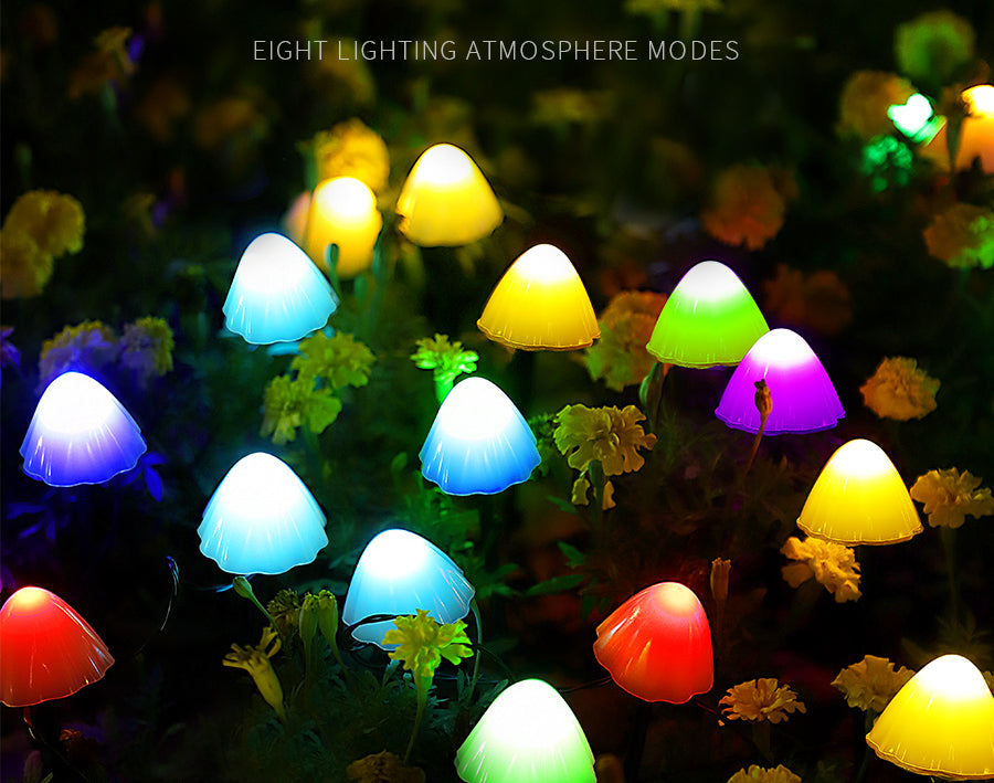 Solar Mushroom Lighting Chain Garden Plus