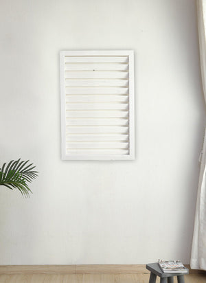 Outdoor Wooden Louver Mesh Screen Fence Garden Plus