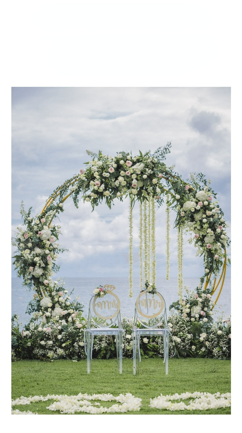 Simulation Mori Style Rose Arc Wall Wedding Decoration Piece Garden Plus