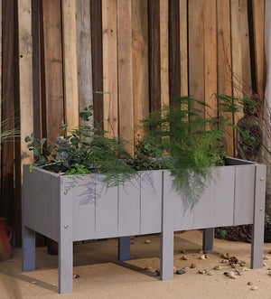 Outdoor Rectangular high-leg Planting Box Garden Plus