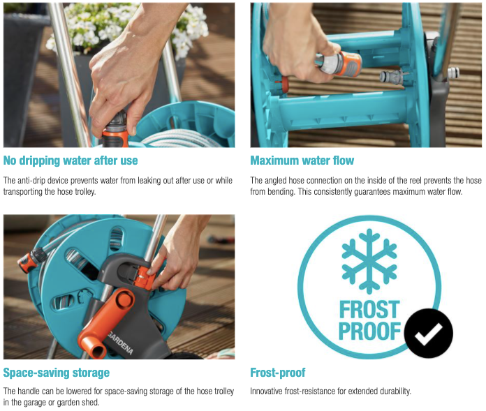Gardena Hose Trolley CleverRoll S Set Garden Plus
