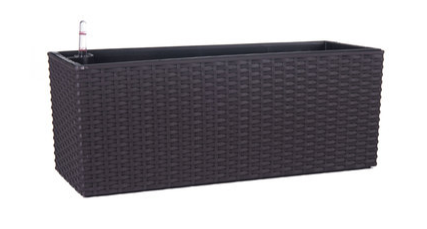 Leizisure Self-Watering Rattan Style Long Planter Garden Plus