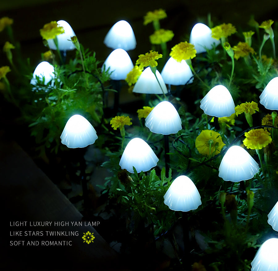 Solar Mushroom Lighting Chain Garden Plus