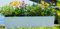 Leizisure Self-Watering Rattan Style Long Planter Garden Plus