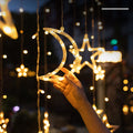 Solar Moon Star LED String Garden Plus