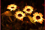 Solar Sunflower Light Garden Plus