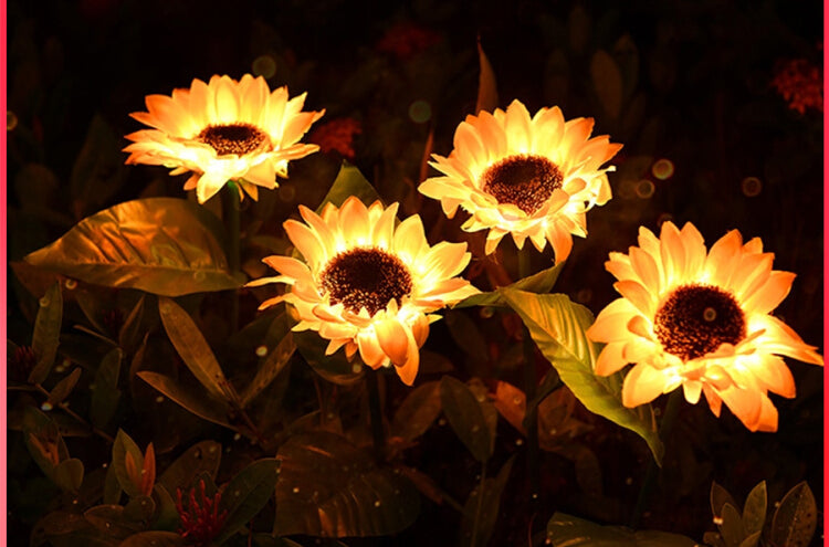 Solar Sunflower Light Garden Plus