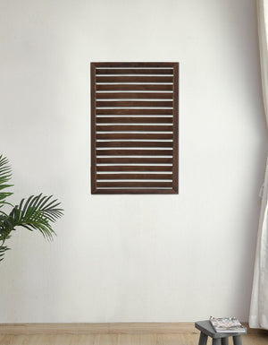 Outdoor Wooden Louver Mesh Screen Fence Garden Plus