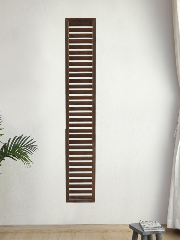 Outdoor Wooden Louver Mesh Screen Fence Garden Plus