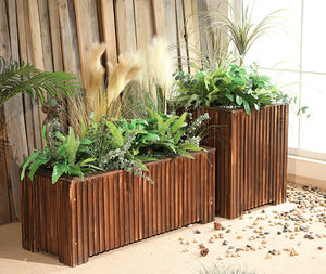 Outdoor Wood Flower Box Garden Plus