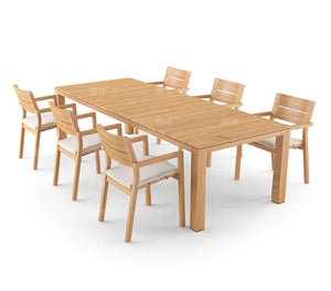 Teak Long Table and Chair Garden Plus