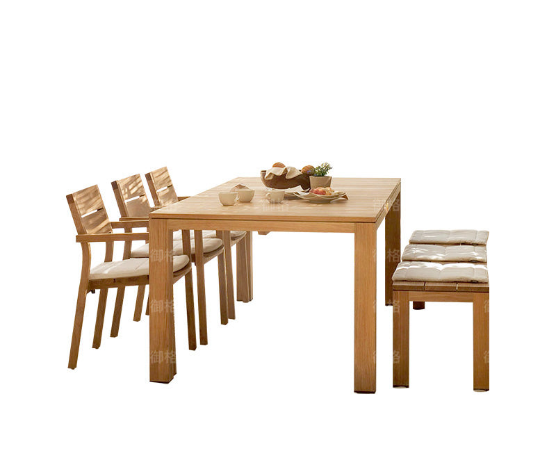 Teak Long Table and Chair Garden Plus
