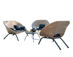 Rattan Sofa Couch Set Garden Plus