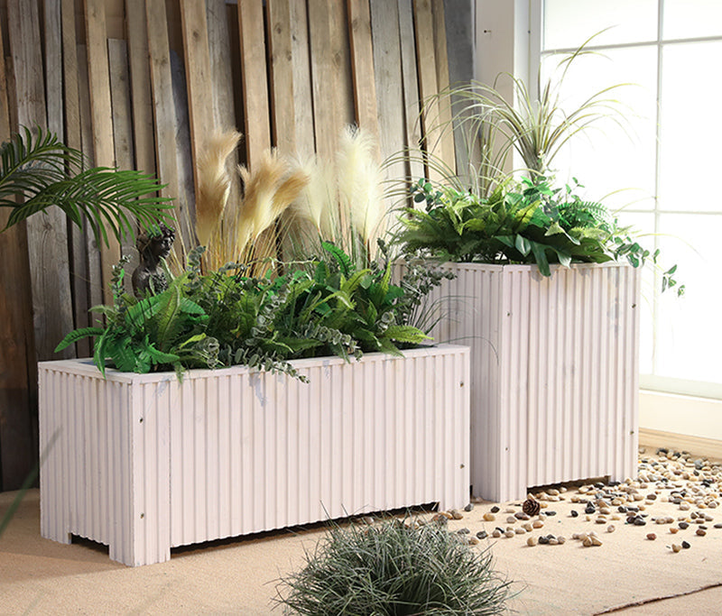 Outdoor Wood Flower Box Garden Plus