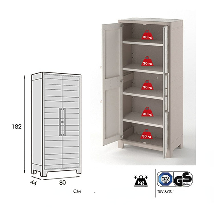 Keter Gulliver High Cabinet Storage Cabinet Garden Plus