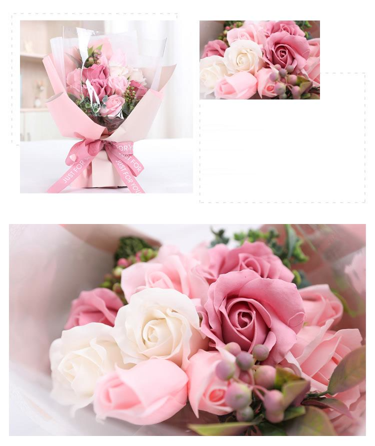 Light Series Soap Rose Flower Bouquet Garden Plus