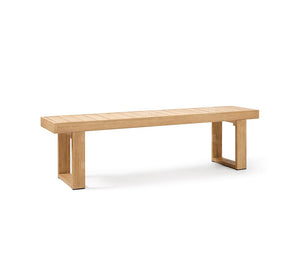 Solid Wood Long Table and Bench Garden Plus