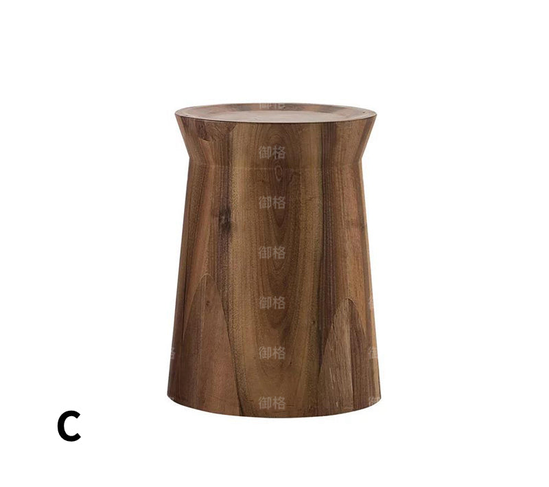 Special-shaped Wooden Side Table Garden Plus