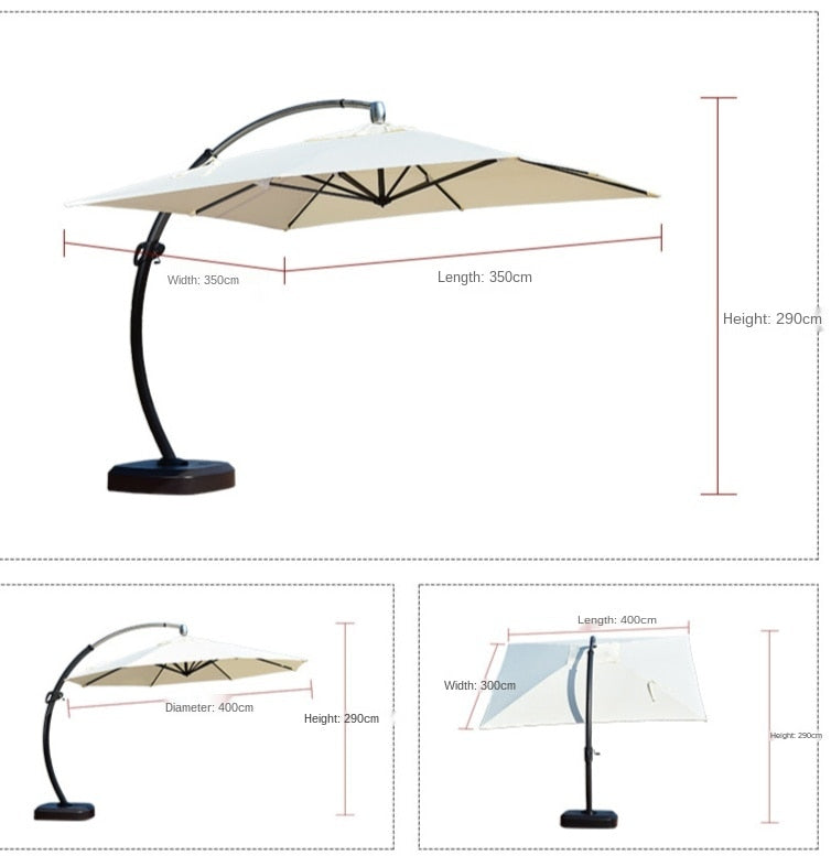 Outdoor Deluxe Curvy Umbrella Garden Plus