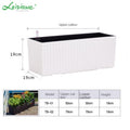 Leizisure Self-Watering Rattan Style Long Planter Garden Plus