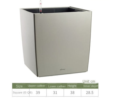 Leizisure Self-Watering Square Planter Garden Plus