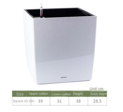 Leizisure Self-Watering Square Planter Garden Plus