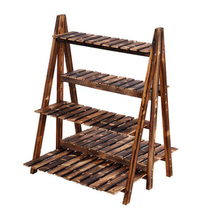 Wooden Flower Display Stand Garden Plus